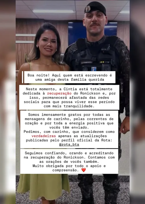 
				Esposa atualiza estado de saúde do irmão de Eloá, baleado em São Paulo
			
			