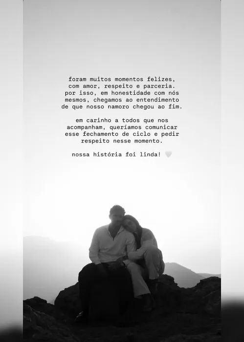 
				Lucas Pizane e Giovanna Lima anunciam término do namoro: 'Honestidade'
			
			