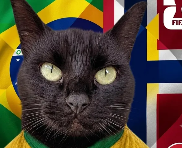 Gato vidente que acertou vitórias do Brasil faz palpite contra Noruega