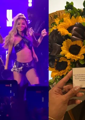 Brunna volta a se apresentar como bailarina de Ludmilla em show e ganha mimo da esposa