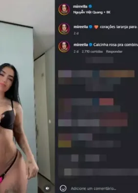 MC Mirella dança com calcinha minúscula e provoca ao falar sobre a cor de sua parte íntima