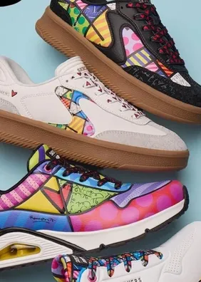 Polêmico, Romero Britto cria coleção em conjunto com a Skechers