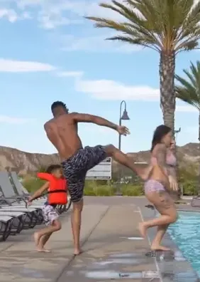 Polícia vai à casa de rapper após ele chutar a esposa grávida na piscina; vídeo