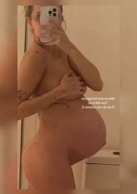 Grávida, Isa Scherer impressiona ao mostrar barrigão: '31 semanas com cara de 37'