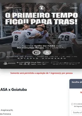 Ingressos esgotados: cambista é detido revendendo entradas para decisão do ASA