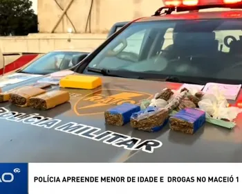 Adolescente é apreendido com cerca de 5 kg de drogas dentro de casa em Maceió