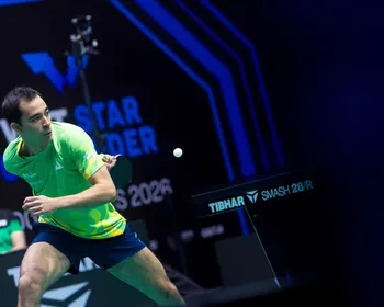 Hugo Calderano no Europe Smash de tênis de mesa 2026: resultados e programação