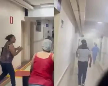 Incêndio em hospital provoca correria e retirada de pacientes