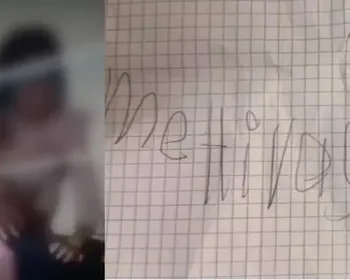 Menina de 7 anos é resgatada após pedir ajuda com mensagens em janela