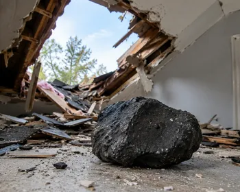 Meteorito atravessa telhado de casa e revela material preservado desde o nascimento do Sistema Solar