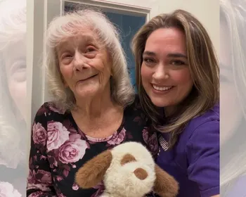 Neta comove a web ao largar emprego para cuidar da avó com Alzheimer