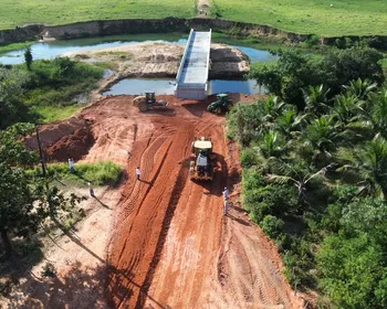 Obras da ponte na Ponta Mofina avançam com construção das cabeceiras