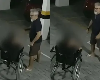 Pai é filmado agredindo filho cadeirante com socos em condomínio em João Pessoa