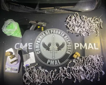 PM prende homem com pistola, crack e mais de 1 kg de maconha em Colônia Leopoldina