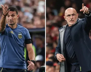 Scaloni reencontra mentor e amigo De la Fuente na final da Copa do Mundo