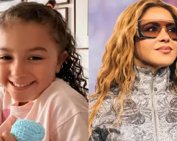 Shakira envia áudio para filha de Léo Santana e elogia talento da menina
