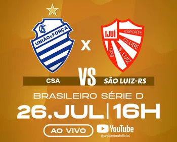 Transmissão ao vivo de CSA x São Luiz; confira horário e onde assistir