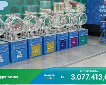 Uma aposta acerta as seis dezenas da Mega-Sena e leva prêmio de R$ 3 milhões