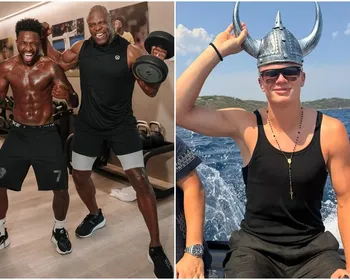 Vini Jr. e Terry Crews se reúnem em academia e fazem convite a Haaland
