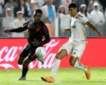 Viveros brilha, Athletico-PR faz 2 a 0 e empurra o Santos para o Z-4 do Brasileirão