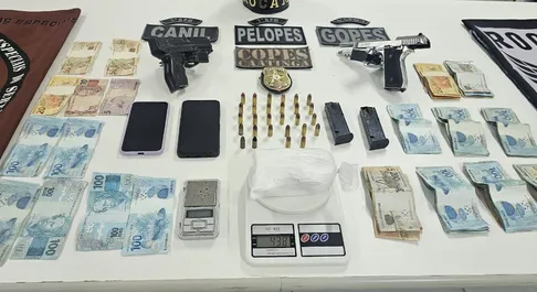 Operação prende suspeito e apreende cocaína, arma e R$ 10 mil no Sertão de Alagoas