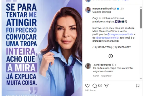 
				Mara Maravilha posta suposta nova provocação para fãs de Xuxa; veja
			
			