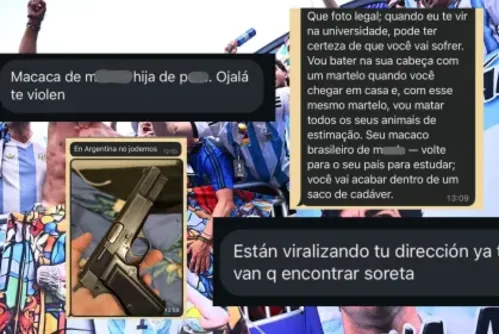 
				"Que te violem": brasileiros revelam ameaças de argentinos após fim da Copa
			
			