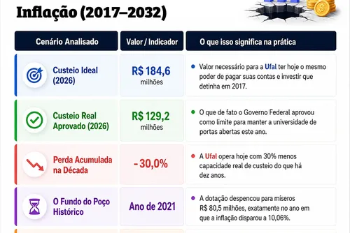 
				Reitor conduz Ufal ao heroísmo coletivo de se expandir sob asfixia de 65% do caixa
			
			