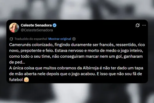 
				Senadora do Paraguai é racista com Mbappé após eliminação na Copa
			
			