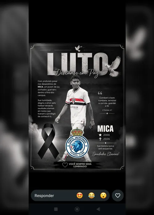 
				Jogador da base do São Paulo é morto por engano durante torneio em Maceió
			
			