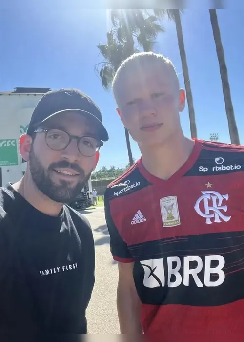 
				Rival do Brasil na Copa, Haaland já usou camisas do Flamengo e Corinthians
			
			