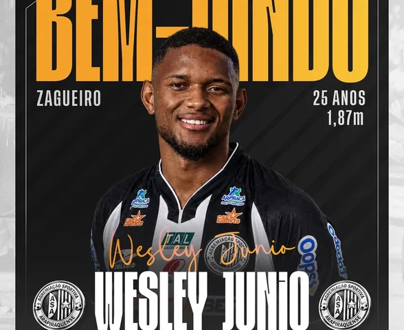 ASA anuncia a contratação do zagueiro Wesley Junio, ex-Retrô