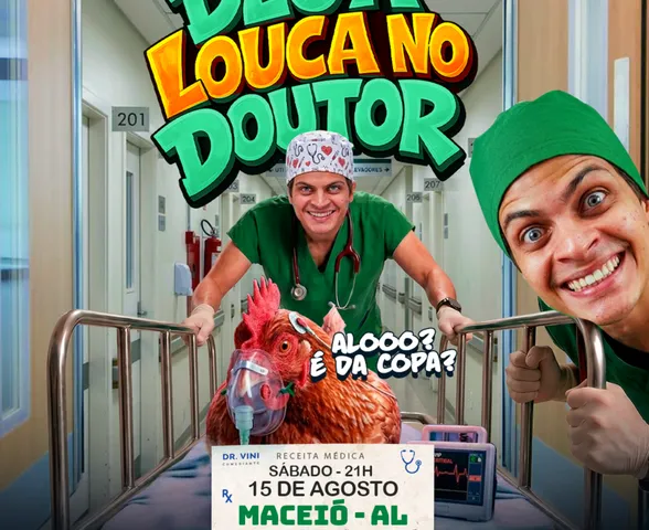Dr. Vini estreia espetáculo de stand-up em Maceió neste sábado (15)