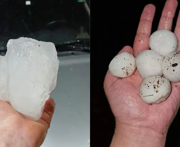 Granizo do tamanho de bolas de tênis atinge o Paraná e deixa rastro de estragos