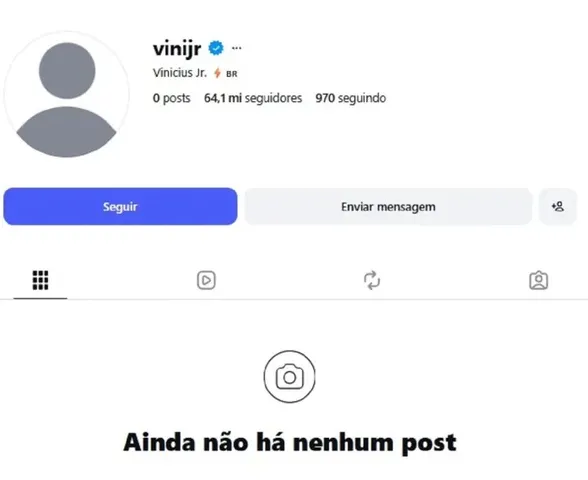 Vini Jr. apaga todos os posts em rede social em meio à novela por renovação