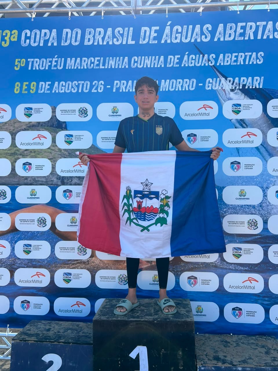 Felipe Knowles leva Alagoas ao topo do pódio nacional em etapa da Copa Brasil