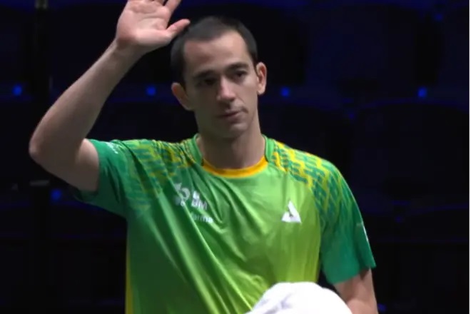 Hugo Calderano x Anders Lind: horário e onde assistir jogo do WTT Europe Smash