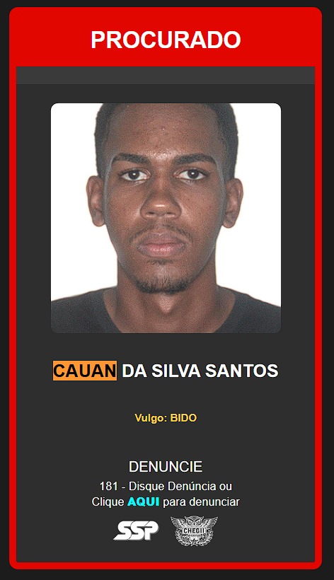 PC divulga foto de suspeito da morte de jogador de 15 anos no Pontal e pede ajuda para localizá-lo
