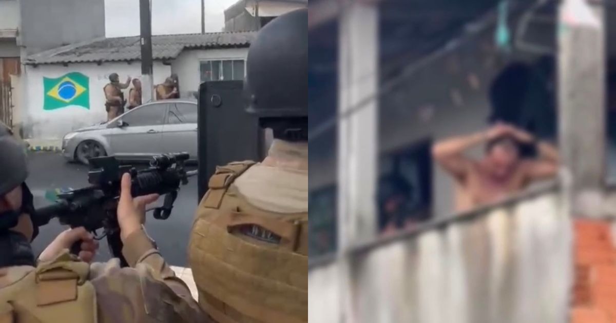 Vídeo: Homem dispara 30 tiros contra o BOPE e se rende após duas horas de negociação
