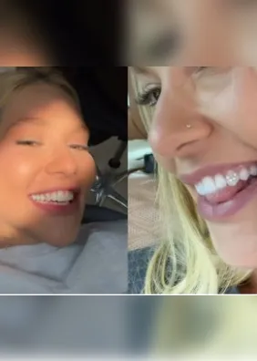 Virginia coloca diamante com letra V no dente em homenagem a Vini Jr.