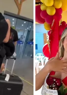 Norte-americano viaja por 27 horas para pedir namorada em casamento no Acre; assista
