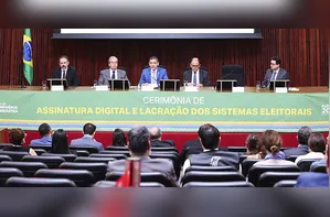 Sistemas das Eleições Gerais de 2026 são assinados digitalmente e lacrados pelo TSE