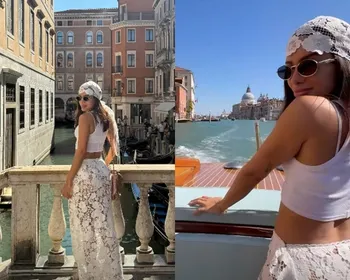 Anitta curte viagem de férias com mãe em Veneza
