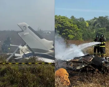 Avião de pequeno porte cai e deixa três mortos