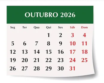 Confira as datas importantes, campanha e feriados de outubro de 2026