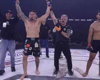 Em poucos segundos, Delan Monte vence terceira luta do Coliseu no Rancho