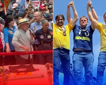 Em SP, na véspera da votação, Lula e Flávio falam em vencer no 1º turno