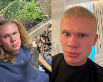 Erling Haaland dá adeus aos cabelos longos e surge de visual novo