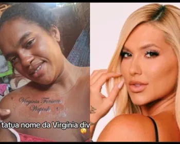 Fã tatua nome de Virginia e cenário da foto gera debate nas redes