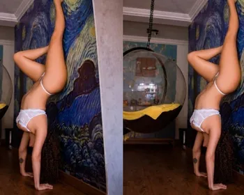 Influenciadora faz pose de roupa íntima sobre obra de Van Gogh e gera revolta na web
